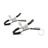 Fetish Collection Adjustable Metal Screw Nipple Clamps with Rings - Adult Toys