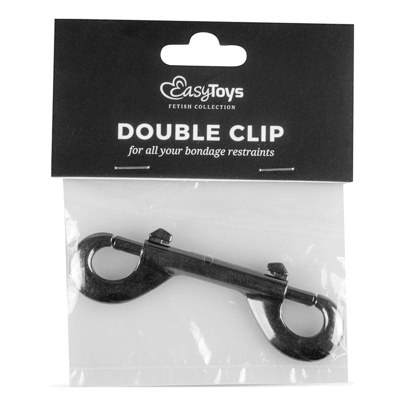 Fetish Collection Double Metal Bondage Clip – Grey Attachment Hook - Adult Toys