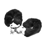 Fetish Pleasure Fluffy Hand Cuffs Black - Adult Toys