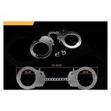 Fetish Pleasure Metal Hand Cuffs Silver - Adult Toys