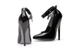 Fetish Pump w Lock and Key Black 6in - Lingerie
