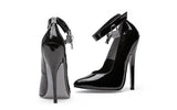 Fetish Pump w Lock and Key Black 6in - Lingerie