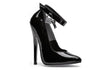 Fetish Pump w Lock and Key Black 6in - Lingerie