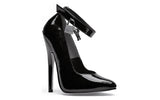 Fetish Pump w Lock and Key Black 6in - Lingerie