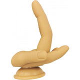 Finger Fest Dildo Double Up Flesh - Adult Toys