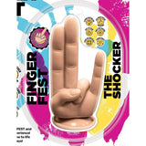 Finger Fest Dildo The Shocker Flesh - Adult Toys