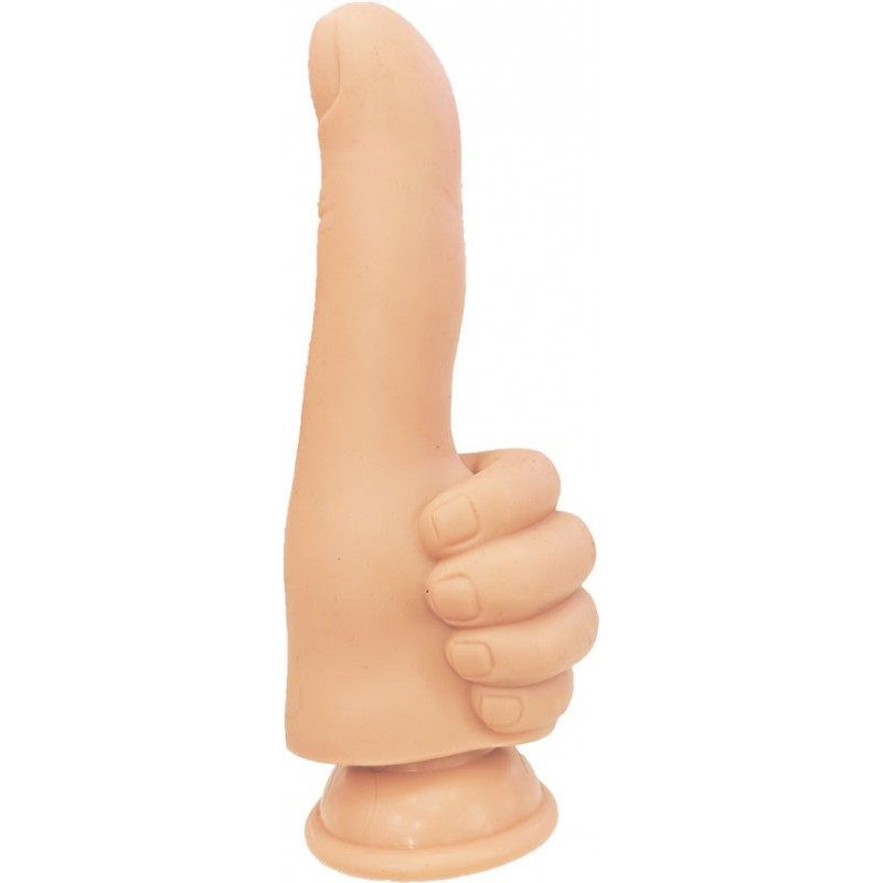 Finger Fest Dildo Thumbs Up Flesh - Adult Toys