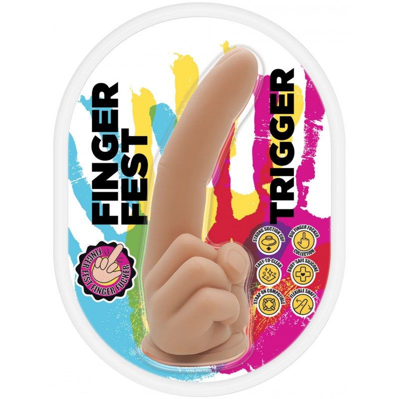 Finger Fest Dildo Trigger Flesh - Adult Toys