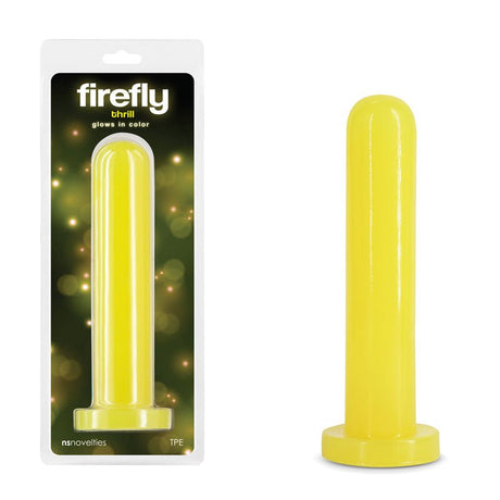 Firefly - Thrill - Yellow - Large - Glow in Dark Yellow 19.3 cm Large Dildo - DONGS