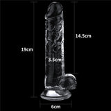 Flawless Clear Dildo 7.5'' - Clear 19 cm - DONGS