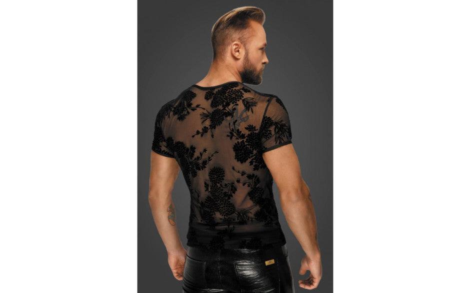 Flock Embroidery T-Shirt - Lingerie
