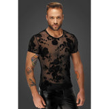 Flock Embroidery T-Shirt - Lingerie