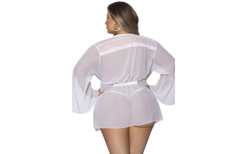 Flowing Short Robe - Naughty by Nature Adult Store