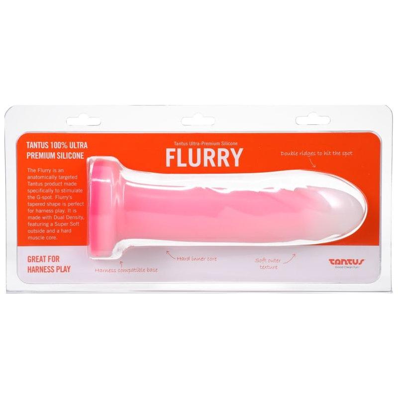Flurry Dual Density Dildo Rose Quartz - Adult Toys