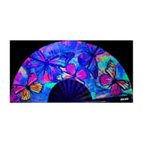 Flutter By Butterfly Blacklight Folding Fan - Naughty by Nature Adult Store