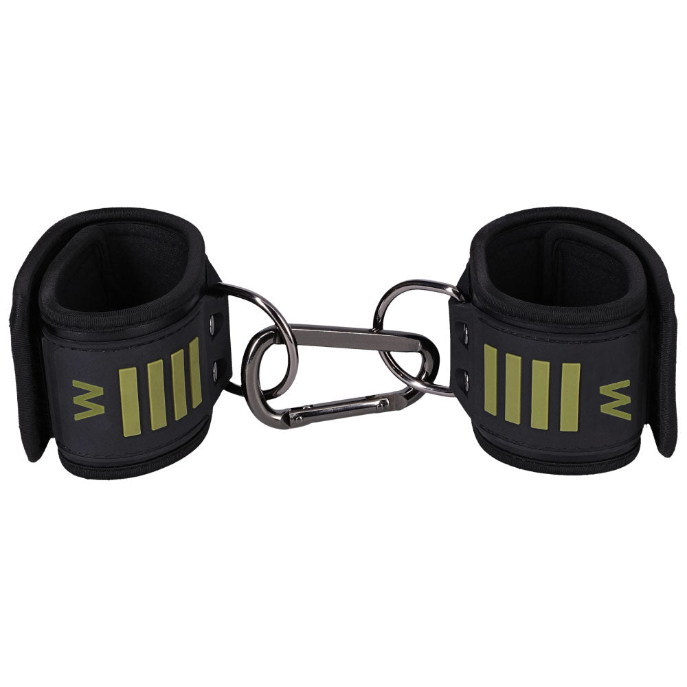 Fort Troff Tactical Wrist Cuffs Black Green Restraints - BONDAGE - TOYS