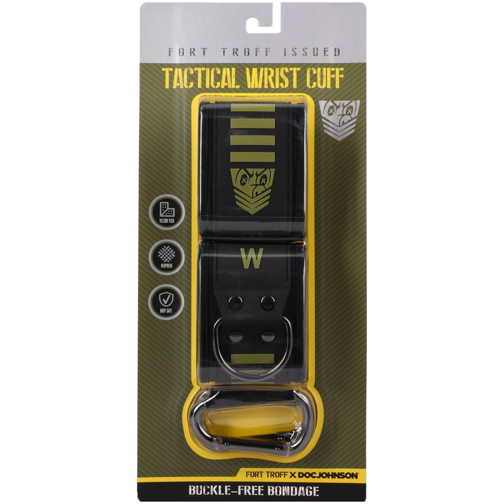 Fort Troff Tactical Wrist Cuffs Black Green Restraints - BONDAGE - TOYS