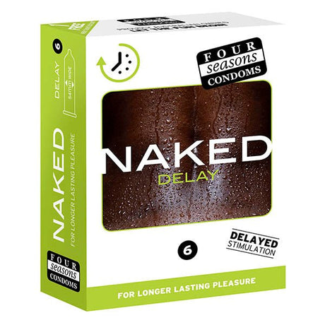 Four Seasons Naked Delay - Ultra Thin Condoms - 6 Pack - CONDOMS