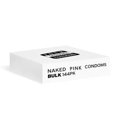 Four Seasons Naked Pink Condoms - Bulk Box of 144 - BULK CONDOMS
