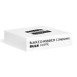 Four Seasons Naked Ribbed Condoms Bulk Box 144 Count - BULK CONDOMS