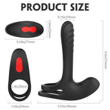 Frank Remote Control Vibrating Penis Shaft and Clit Stim Enhancer - Adult Toys