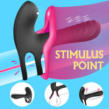 Frank Remote Control Vibrating Penis Shaft and Clit Stim Enhancer - Adult Toys