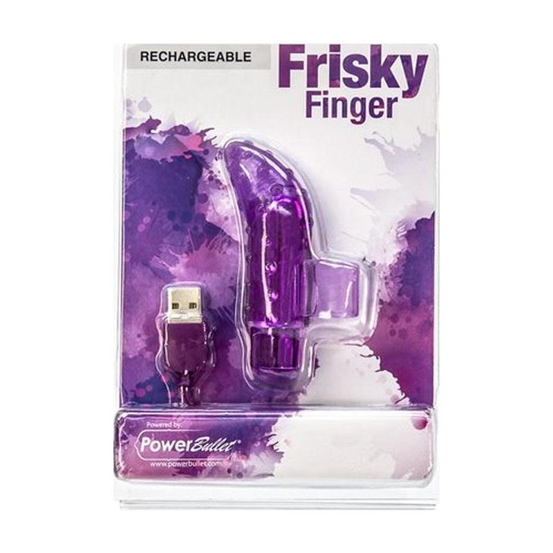 Frisky Finger Rechargeable Purple - Naughty by Nature Adult Store