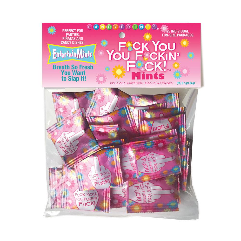 Fuck You, You Fuckin Fuck! Mints - Bag of 25 - Naughty by Nature Adult Store