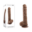 Gender X 10'' FLEXSKIN POSEABLE TRUE FEEL - Dark - Brown 29.2 cm Poseable Dong - DONGS