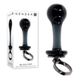 Gender X BLOW POP - Black 12.8 cm Glass Plug with Ring Pull - GLASS TOYS