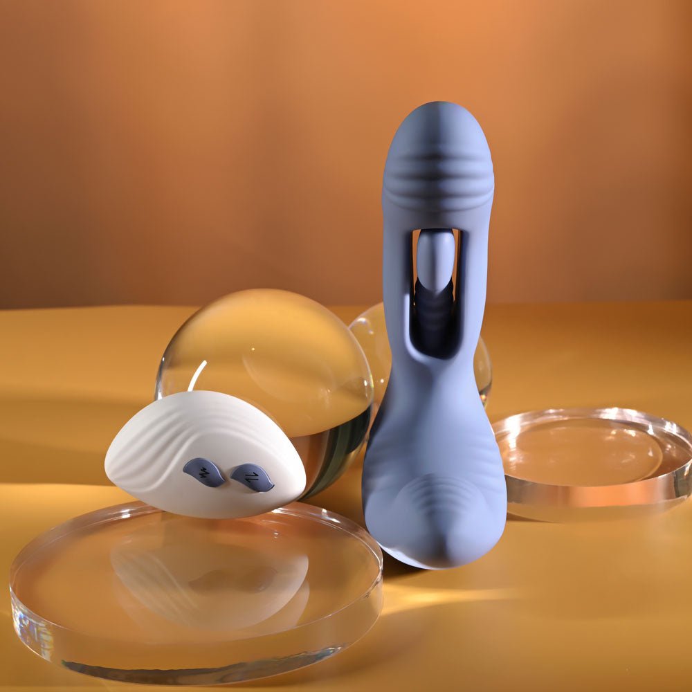 Gender X Flapjack Blue USB Rechargeable Flapping Vibrator - VIBRATORS