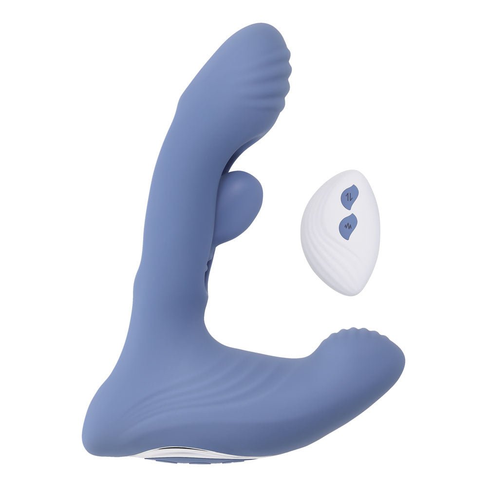 Gender X Flapjack Blue USB Rechargeable Flapping Vibrator - VIBRATORS