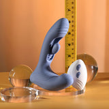 Gender X Flapjack Blue USB Rechargeable Flapping Vibrator - VIBRATORS