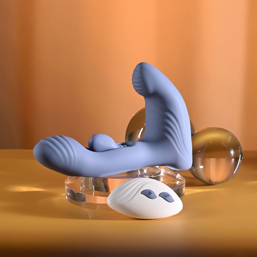 Gender X Flapjack Blue USB Rechargeable Flapping Vibrator - VIBRATORS