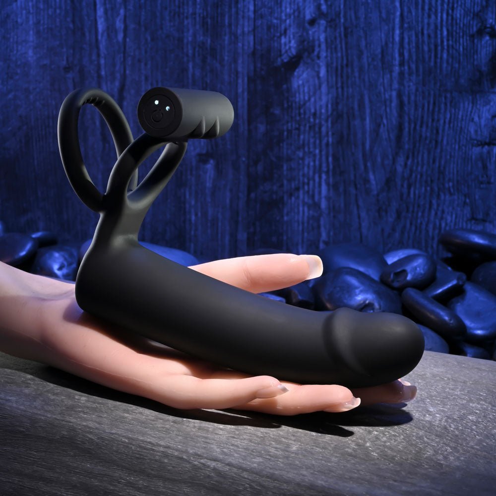 Gender X FULL SWING - Vibrating Cock Ring with Double Penetrator - COCK RINGS