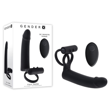 Gender X FULL SWING - Vibrating Cock Ring with Double Penetrator - COCK RINGS