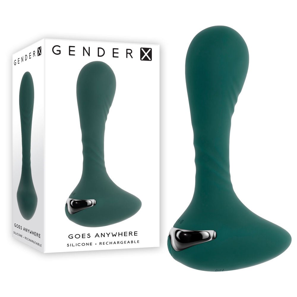 Gender X GOES ANYWHERE - 12.4 cm Rechargeable Vibrator - VIBRATORS