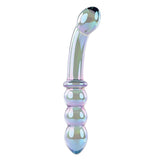 Gender X LUSTROUS GALAXY WAND - Blue/Violet Glass 18.5 cm Double Ended Massager - GLASS TOYS