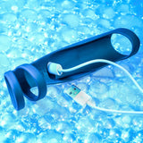 Gender X ROCKETEER - Black USB Rechargeable Vibrating Penis Sleeve - SLEEVES