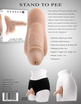 Gender X STAND TO PEE - Light - Flesh Realistic Stand - To - Pee Funnel - GENDER EXPRESSION
