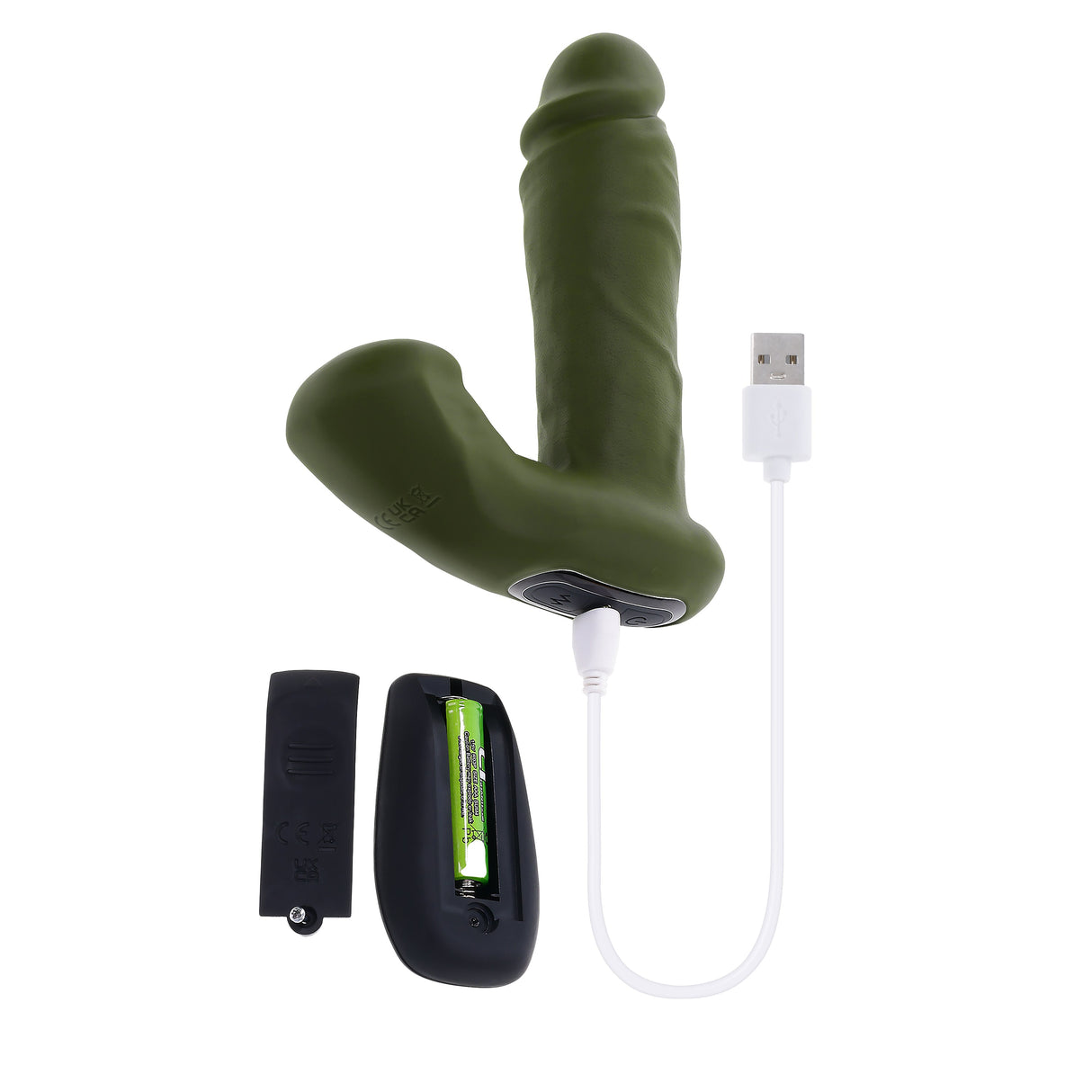 Gender X THE HUNK - 15.2 cm Thrusting Vibrator with Remote - VIBRATORS