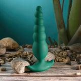 Gender X The Rattler Green Vibrating Anal Plug – 17 cm Silicone Toy - ANAL TOYS