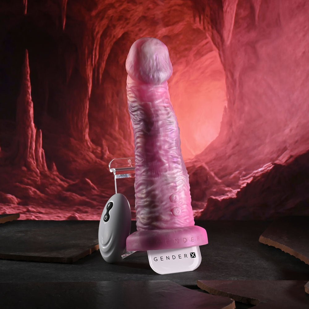 Gender X Whimsical Vibrating Dildo With Remote - DONGS