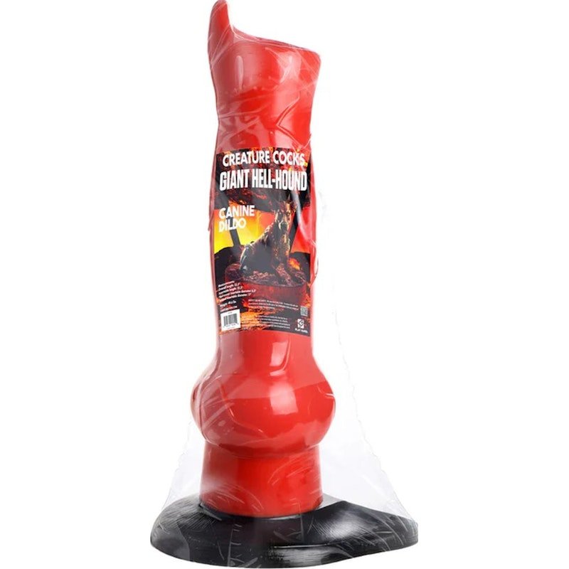 Giant 1 Meter Tall Hell - Hound Canine Dildo - Adult Toys