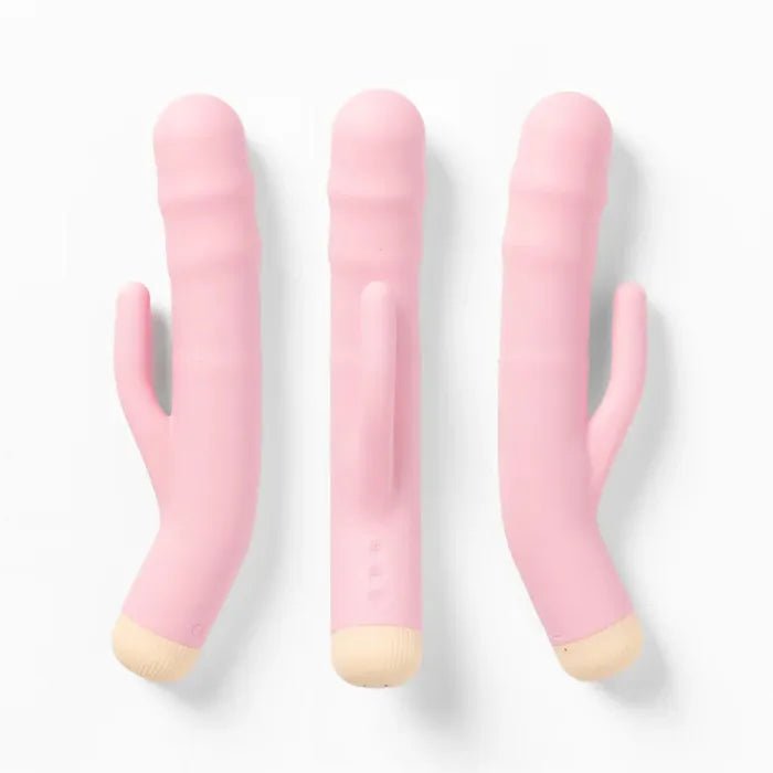 Girls Get Off - DeeDee - Pink Thrusting Rabbit Vibrator - VIBRATORS