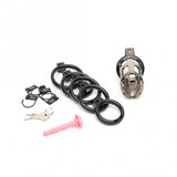 Gladiator Size 1 Soft Cock Cage with Pussification Plug - Adult Toys