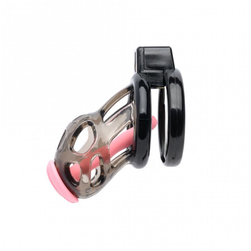 Gladiator Size 1 Soft Cock Cage with Pussification Plug - Adult Toys