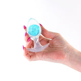 Glams Cosmic - Medium - Clear/Blue 9.5 cm Butt Plug - ANAL TOYS