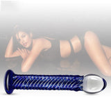 Glass Romance 7 Blue 7.5in - Adult Toys