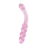 Glass Romance Pink Glass Dildo – 7 Inch Temperature Play Sex Toy - Adult Toys